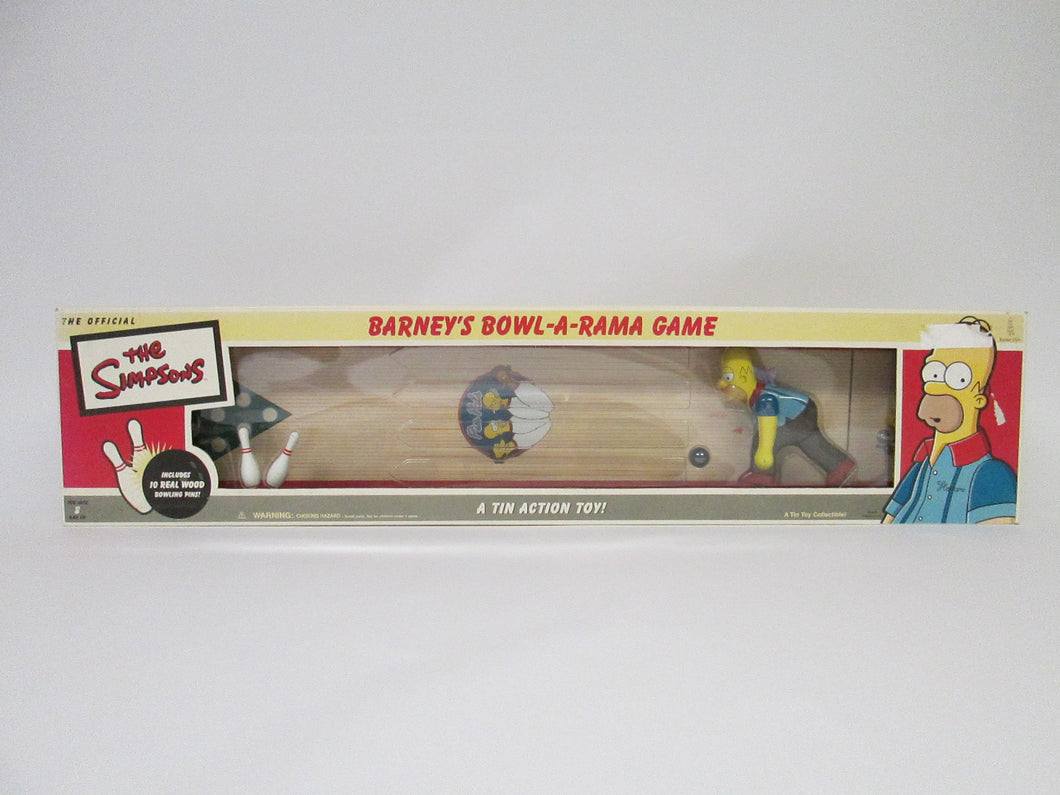 Simpsons Barney's Bowl-A-Rama Game A Tin Action Toy