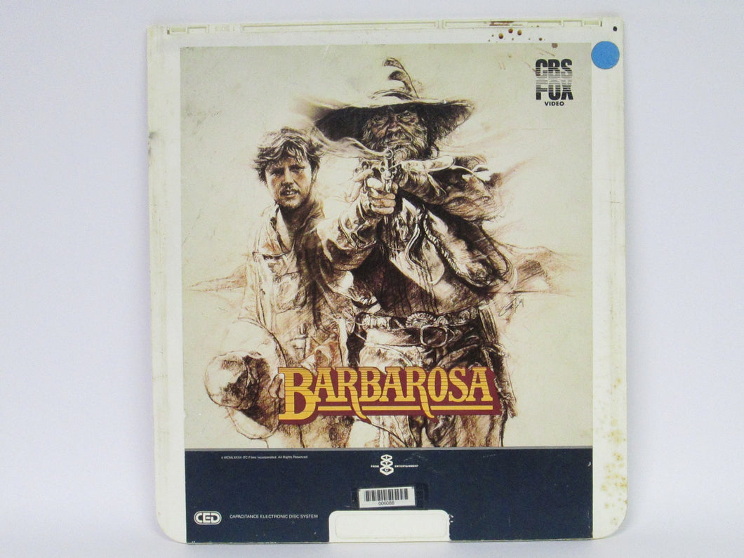 Barbarosa Video Laser Disc starring Willie Nelson and Gary Busey (CBS Fox Video)(1982)