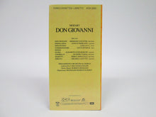 Mozart Don Giovanni Philharmonic Orchestra & Chorus Three Cassettes Libretto Enclosed (1985)