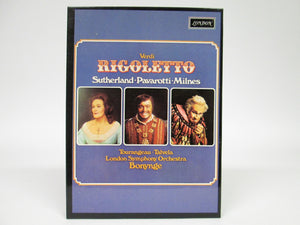 Verdi Rigoletto Opera Cassette Tapes London Symphony Orchestra, Sutherland, Pavarotti, Milnes (1976)