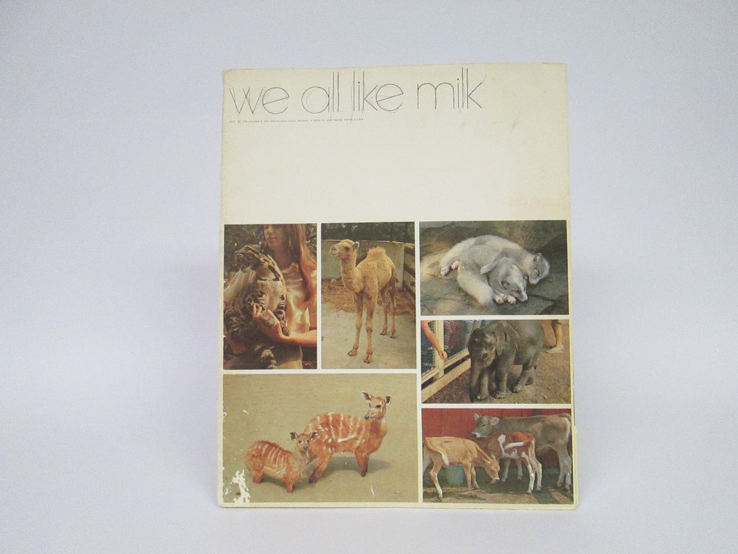 We All Like Milk 7 Animal Prints (National Dairy Council)(1970)