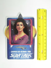 Star Trek The Next Generation Counselor Deanna Troi Collector Ceramic Card Plate (1992)
