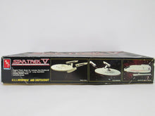 Star Trek V The Final Frontier U.S.S. Enterprise and Shuttlecraft Model Kit Box is torn, but kit is As Is