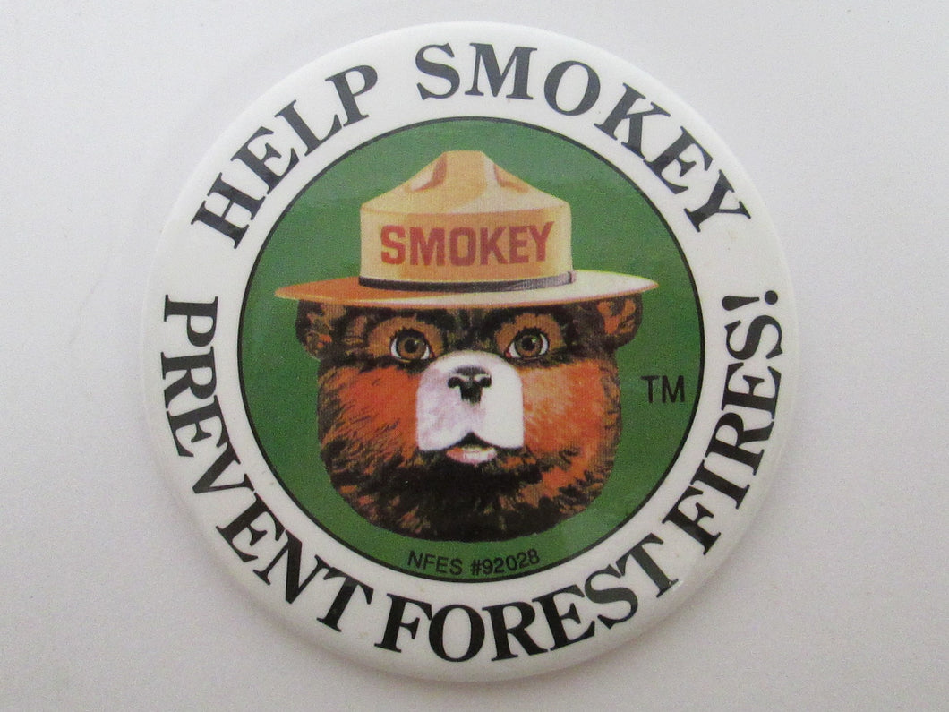 Help Smokey Prevent Forest Fires Button