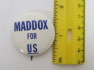 Maddox for US and Maddox Country 2 Pins Lester Maddox Georgia