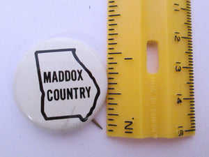 Maddox for US and Maddox Country 2 Pins Lester Maddox Georgia
