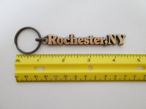 Rochester,NY Brass keychain