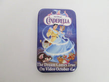 Cinderella on Video Button/Pin