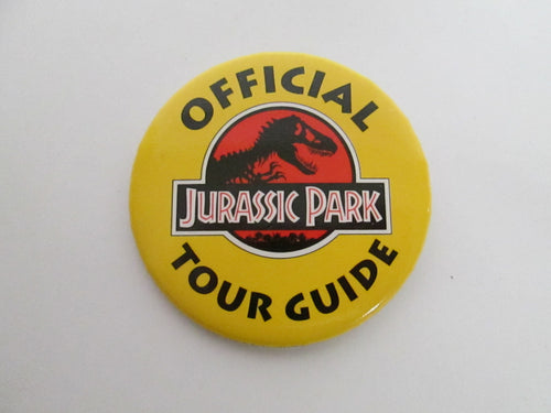 Official Jurassic Park Tour Guide Button/Pin