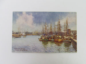 Vintage Post Card Buenos Aires Vista de la Boca