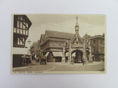 Vintage Post Card The Poultry Cross Salisbury