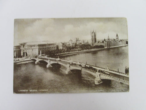 Vintage Post Card Lambeth Bridge London