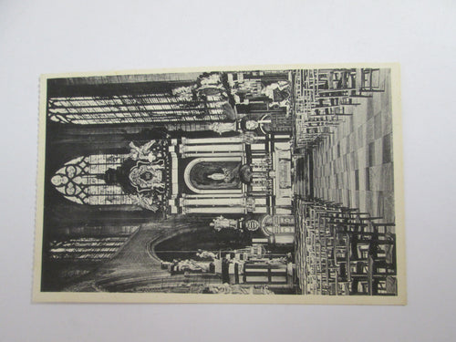 Vintage Post Card Brussels Collegiate of S S Michael and Gudule - Our Lady's Chapel