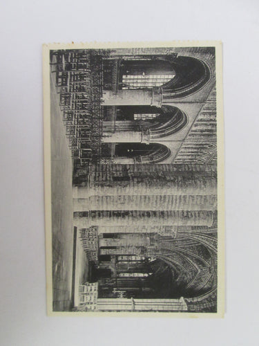 Vintage Post Card Brussels Collegiate of S S Michael and Gudule - The Transept