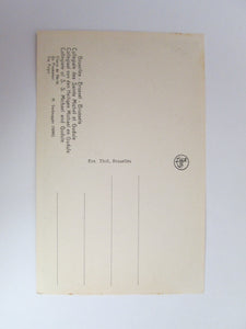 Vintage Post Card Brussels Collegiate of S S Michael and Gudule - The Pulpit