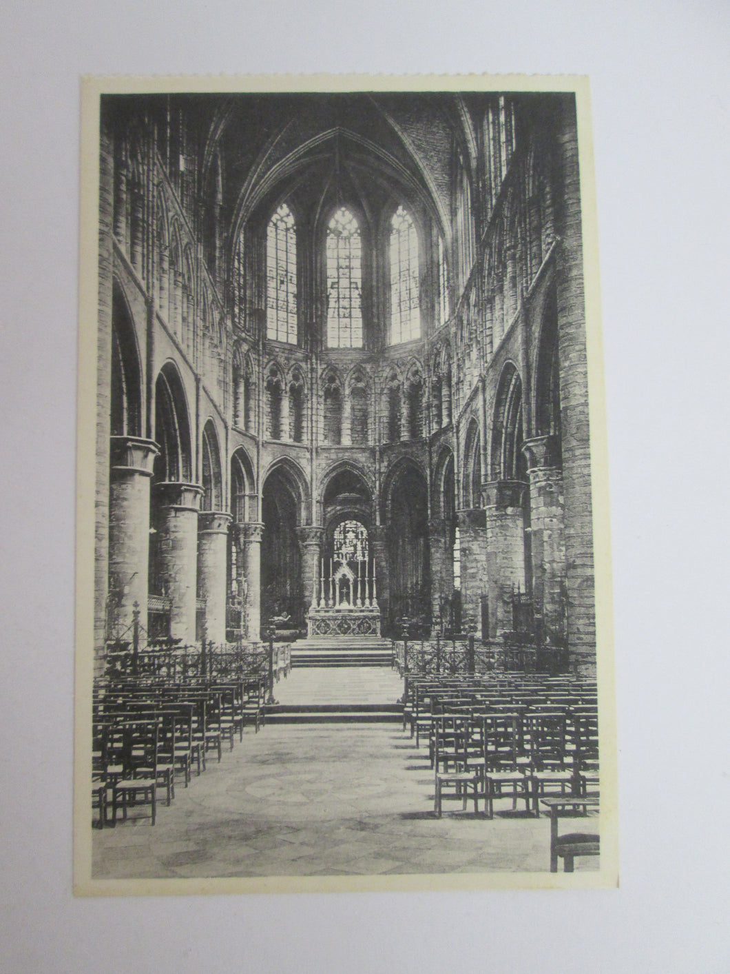 Vintage Post Card Brussels Collegiate of S S Michael and Gudule - Choir