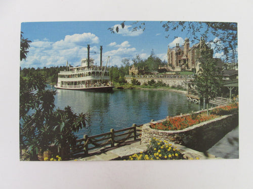 Vintage Disney Post Card 1970s Cruising The Rivers of America
