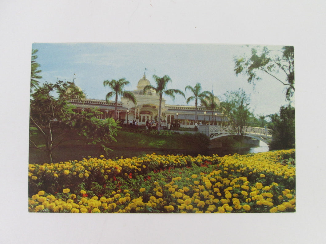 Vintage Disney Post Card 1970s The Crystal Palace Restaurant