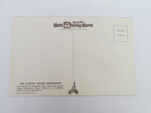 Vintage Disney Post Card 1970s The Crystal Palace Restaurant