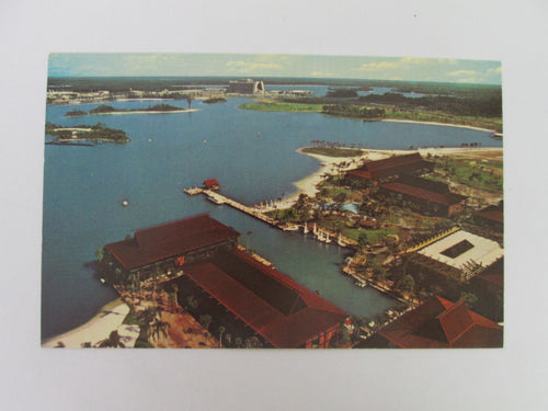 Vintage Disney Post Card 1970s The Polynesian Village