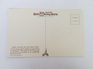 Vintage Disney Post Card 1970s Liberty Square Fife And Drum Corps