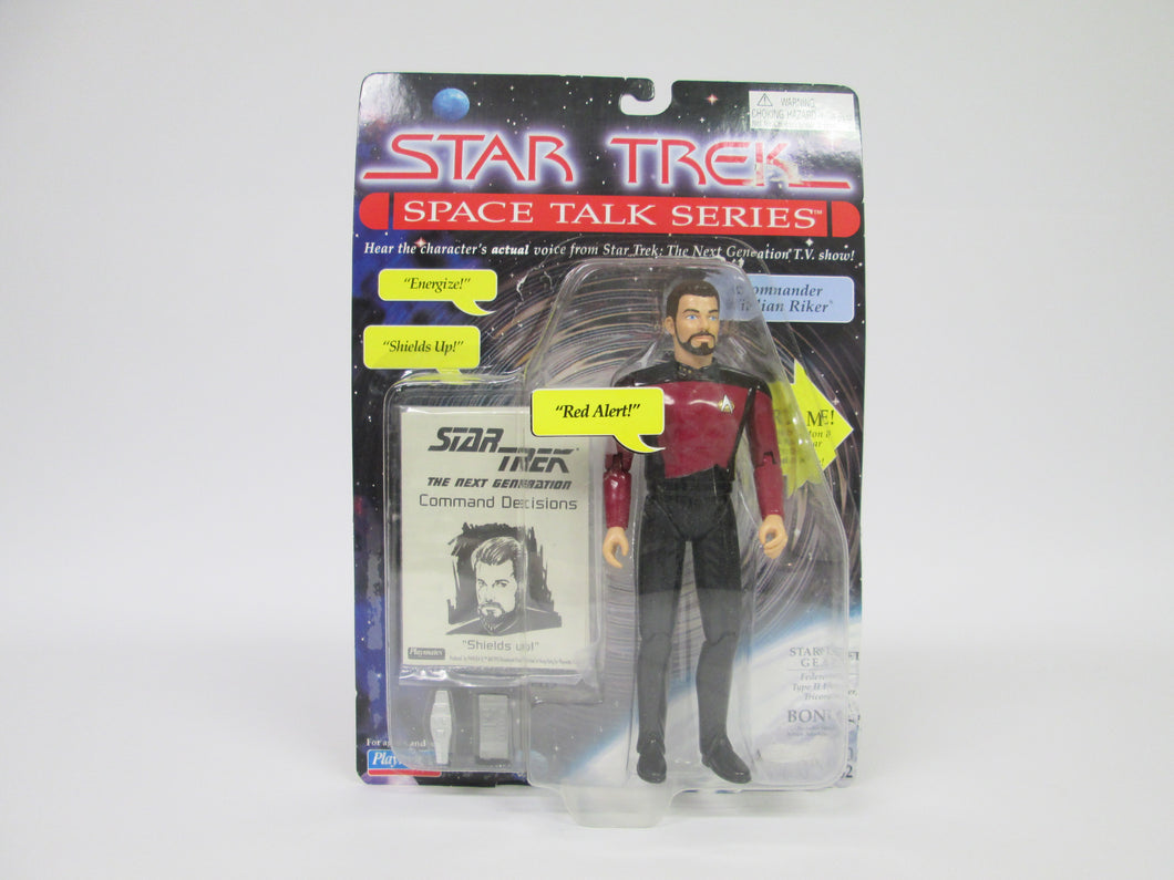 Star Trek Space Talk Series Commander William Riker Action Figure (Playmates)(1995)