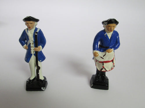Cast Iron Miniature Drummer and soldier
