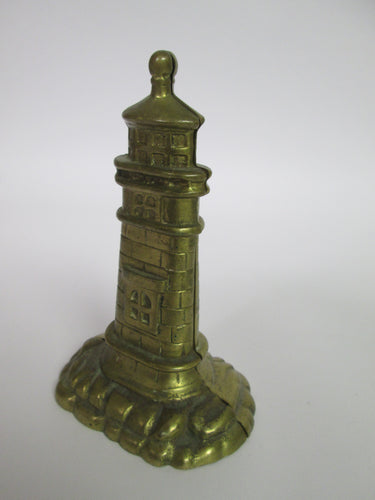 Lighthouse Brass Bookends