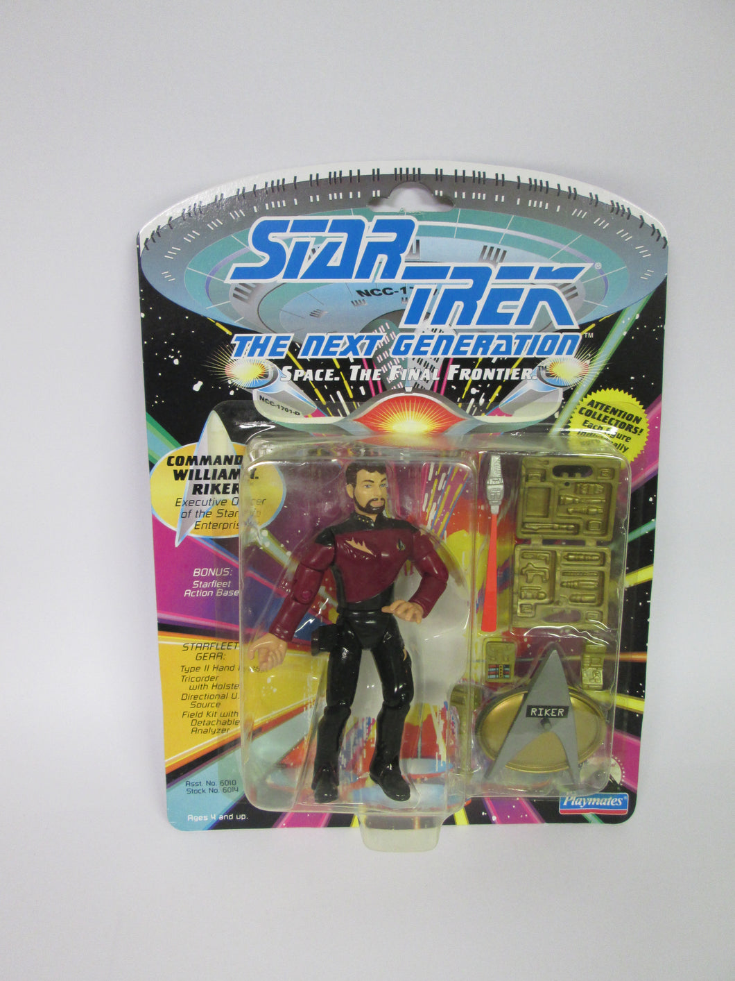 Star Trek The Next Generation Commander William Riker Bonus Starfleet Action Base Action Figure