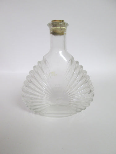 Shell Fan Shaped Glass Bottle with cork