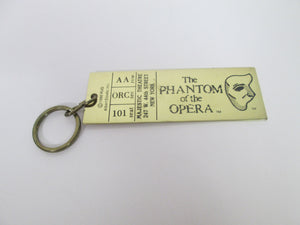 Phantom of the Opera 1986 Bronzed Ticket Key Ring from Majestic Theatre
