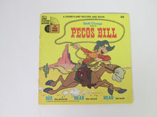 Walt Disney's Story of Pecos Bill A Disneyland Record and Book #350 33 1/3 RPM (1970)