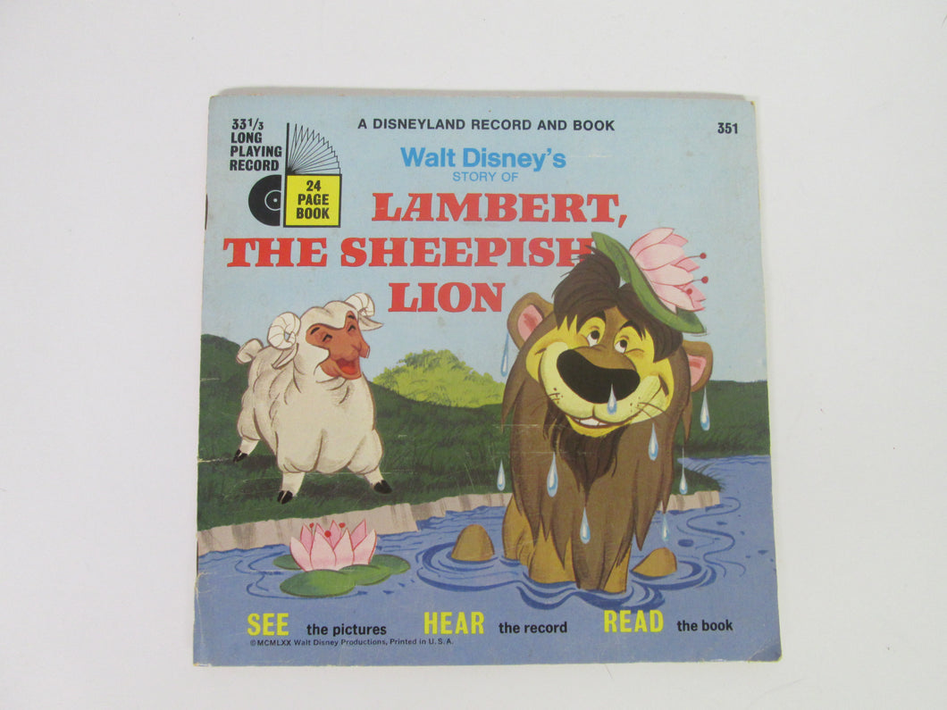 Walt Disney's Story of Lambert, The Sheepish Lion A Disneyland Record and Book #351 (1970)