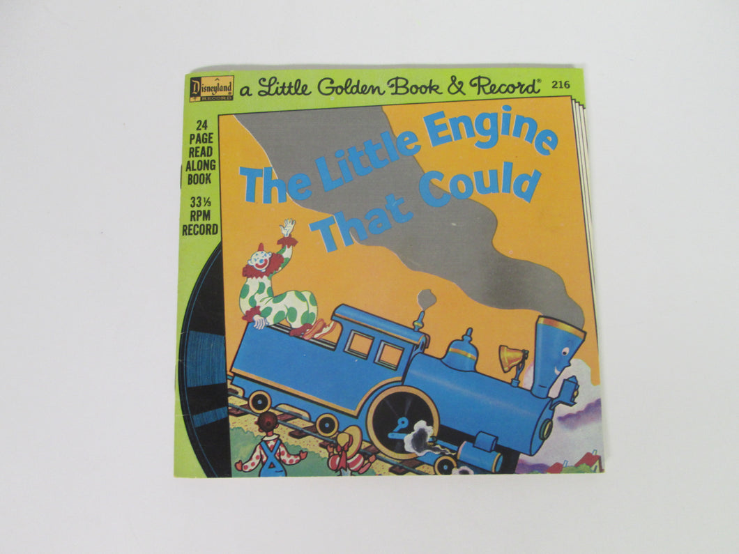 The Little Engine That Could A Little Golden Book and Record #216 33 1/3 RPM (Disney)(1976)