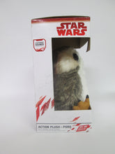 Star Wars Action Plush Porg Moving Mouth and Wings (works) New in Box (Disney)