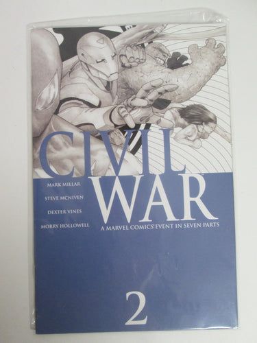 Civil War # 2 (Marvel) Blue Cover