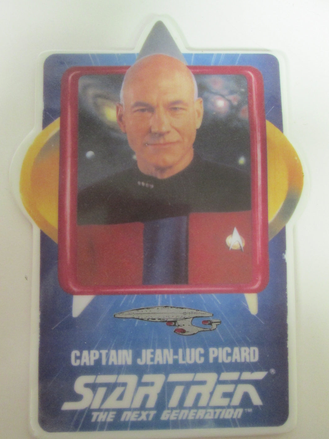 Star Trek The Next Generation Captain Jean-Luc Picard Collector Ceramic Card Plate (1992)