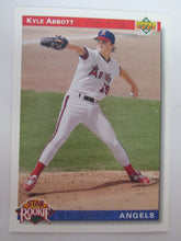 1992 Upper Deck California Angels Baseball Card #8 Kyle Abbott SR