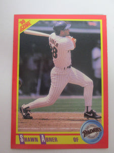 1990 Score San Diego Padres Baseball Card #352 Shawn Abner