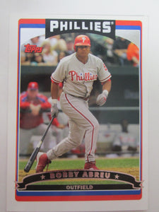 2006 Topps Gold Philadelphia Phillies Baseball Card #20 Bobby Abreu