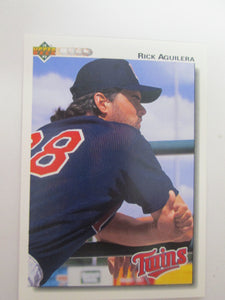 1992 Upper Deck Minnesota Twins Baseball Card #130 Rick Aguilera