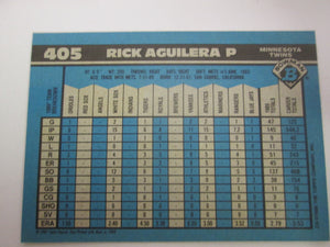 1990 Bowman Minnesota Twins Baseball Card #405 Rick Aguilera