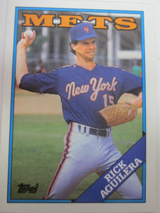 1988 Topps New York Mets Baseball Card #434 Rick Aguilera