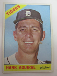 1966 Topps Detroit Tigers Baseball Card #113 Hank Aguirre