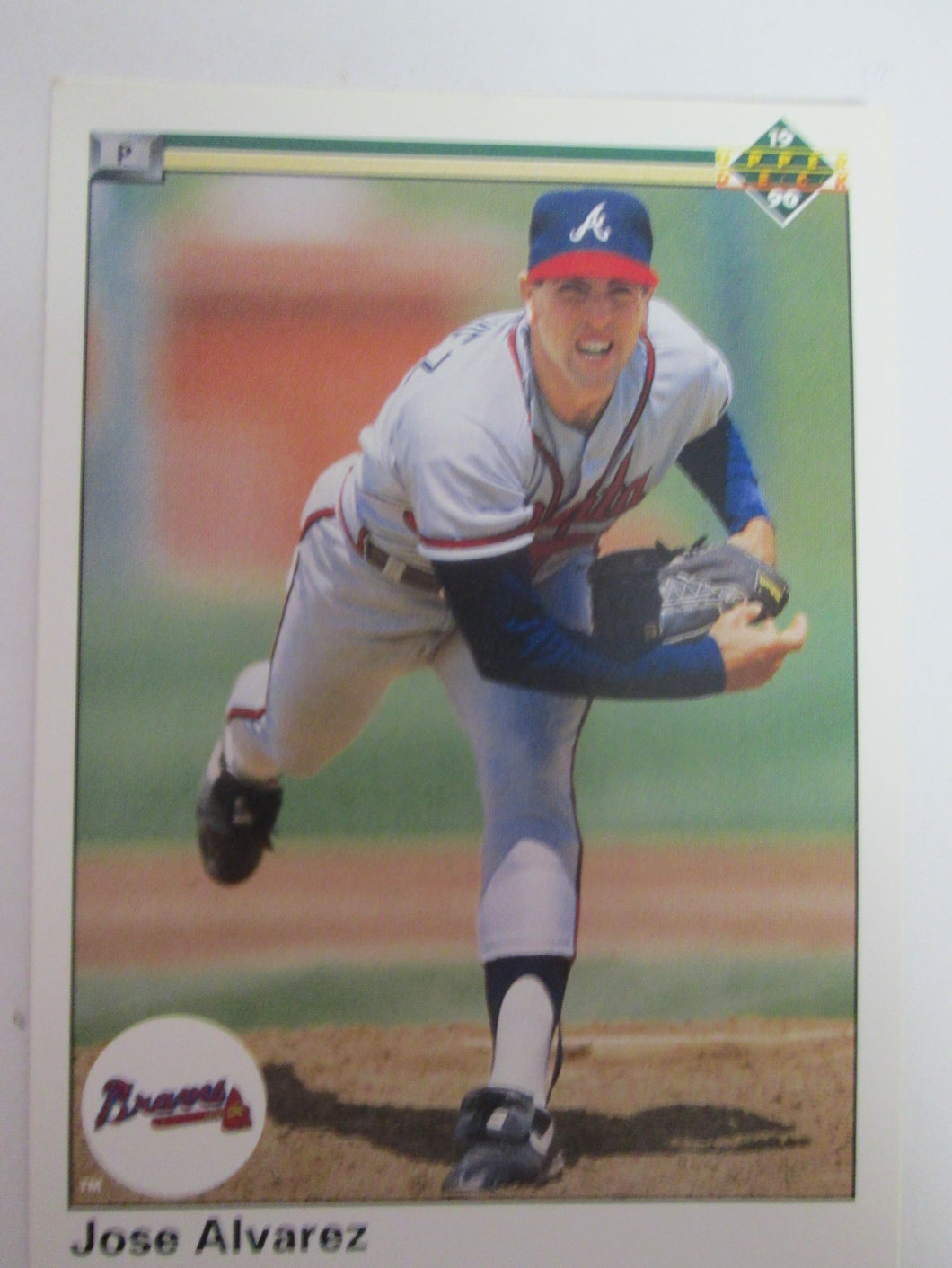 1990 Upper Deck Atlanta Braves Baseball Card #634 Jose Alvarez