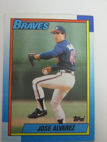 1990 Topps Atlanta Braves Baseball Card #782 Jose Alvarez