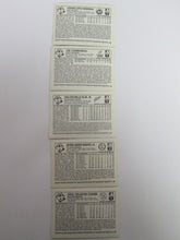 1981 Kellogg's 3-D Super Stars set of 5 Baseball Cards