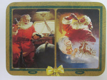 1997 Vintage Coca Cola Santa Tin Playing Cards One pack sealed One pack used