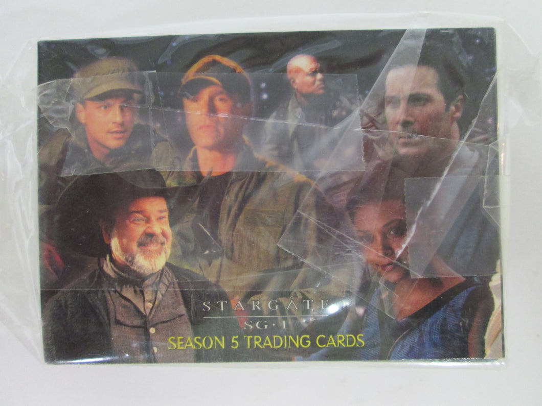 2002 Rittenhouse Archives Stargate SG-1 Season 5 Complete Trading Card Set of 72