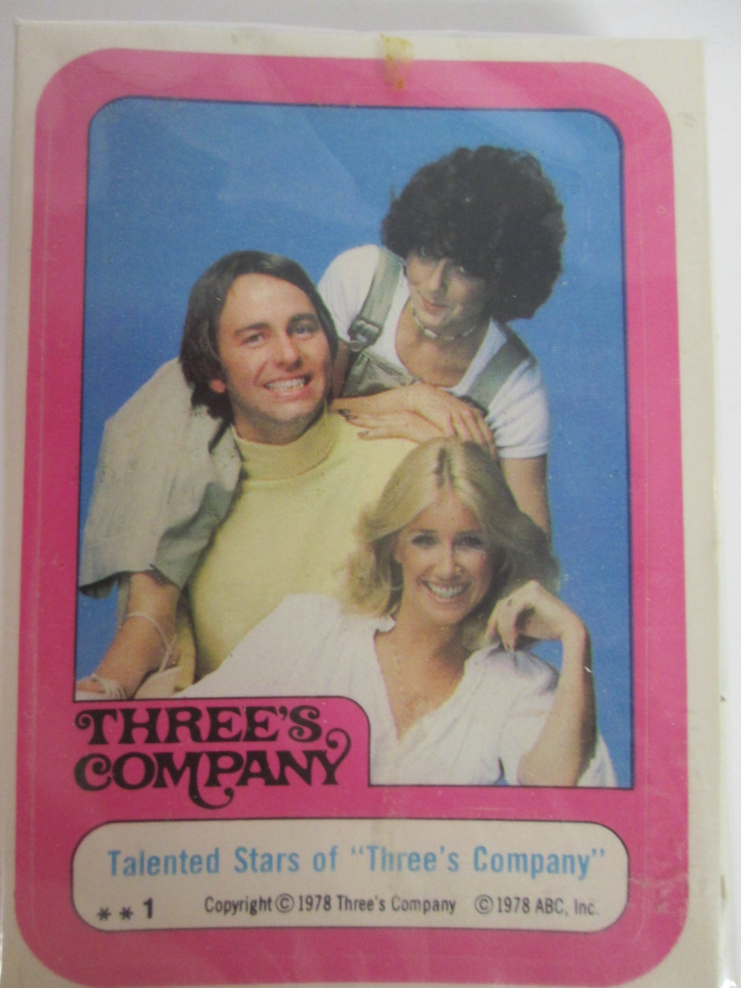 1978 Topps Three's Company Complete Trading Card and Sticker Set of 44